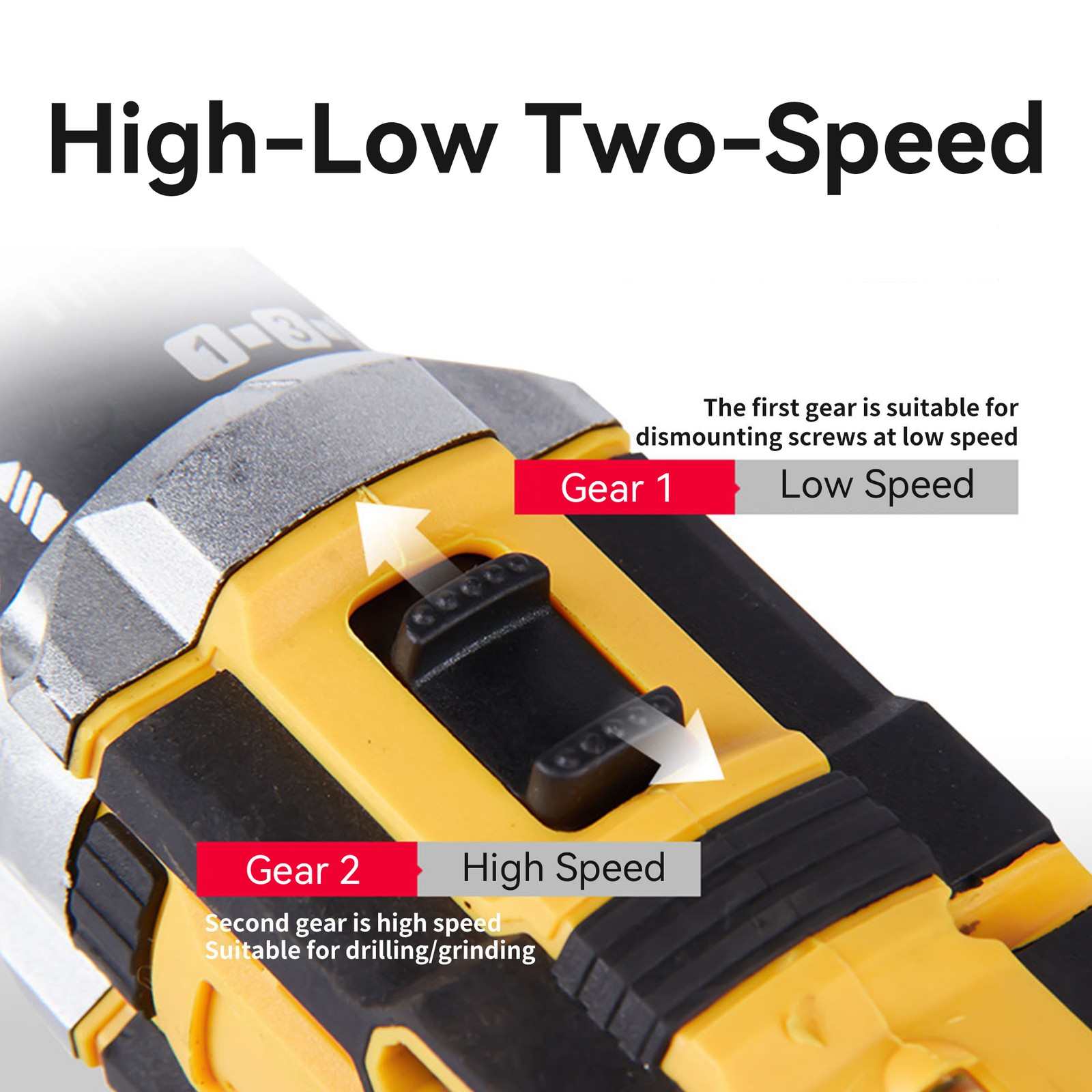 21V Cordless Impact Drill Kit 2 Batteries 25PCS Accessories Tool Set