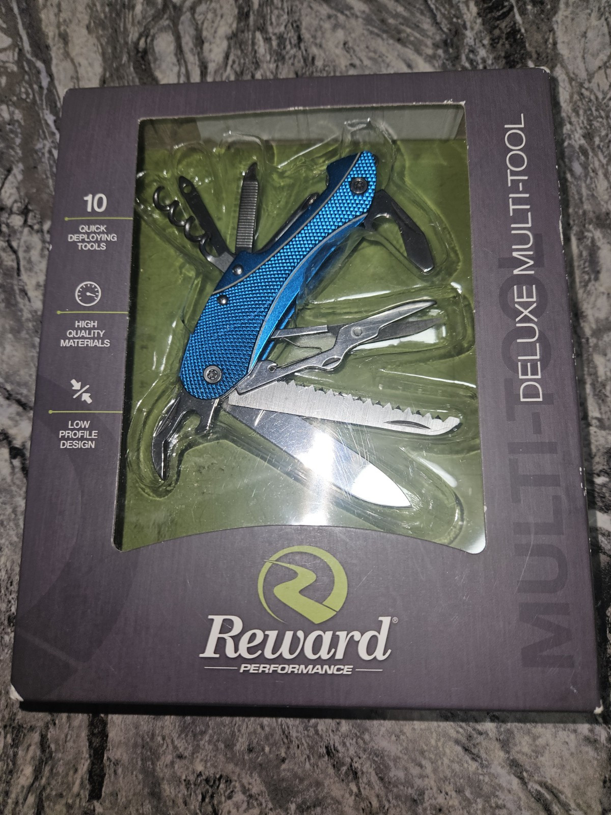 REWARD PERFORMANCE DELUXE MULTI-TOOL 01710 TOOLS, HIGH QUALITY KNIFE