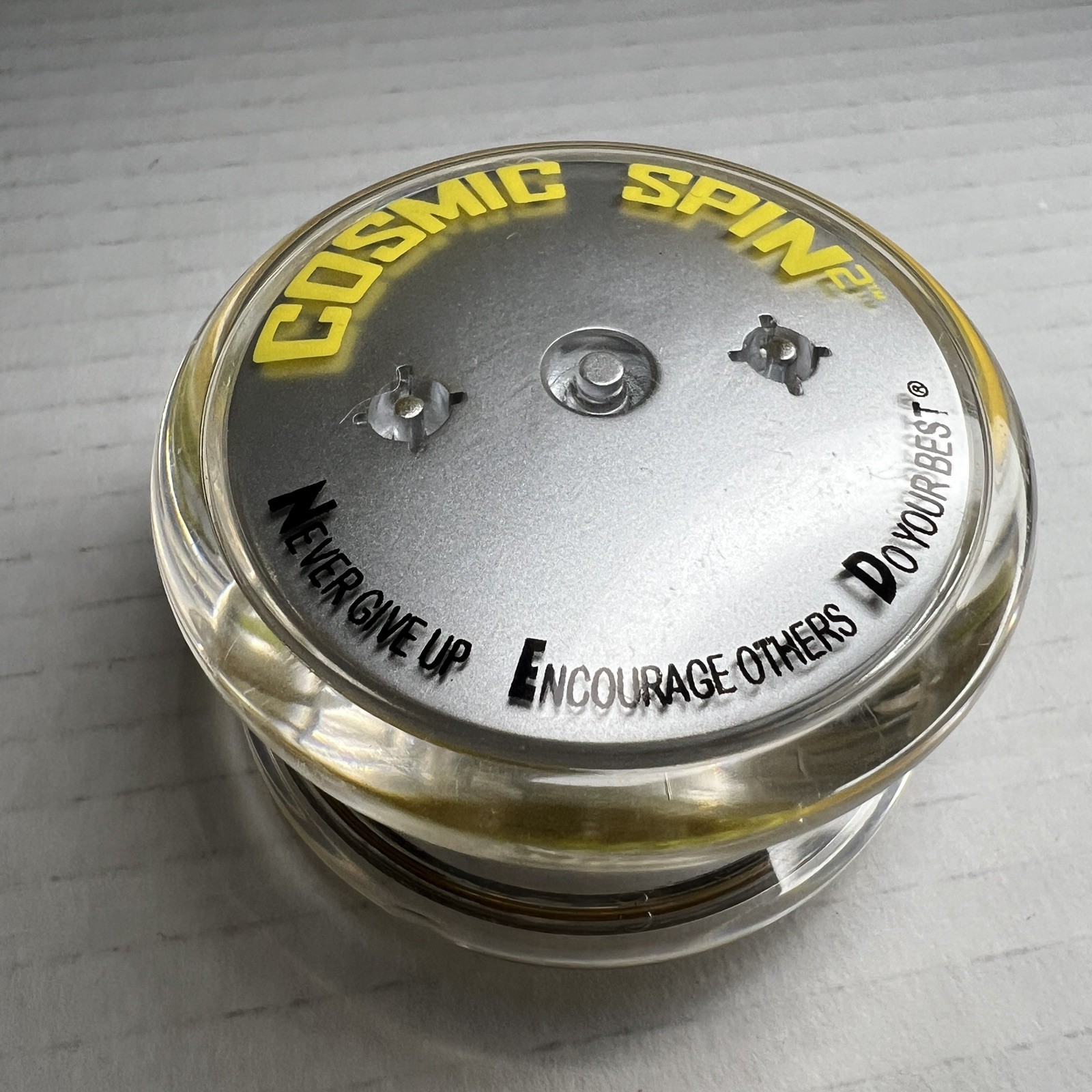 Cosmic Spin² Yo-Yo NED Never Give Up Yellow
