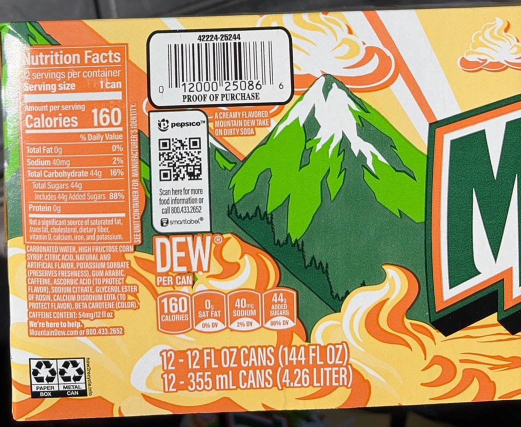 DIRTY MOUNTAIN DEW CREAM SODA DEW