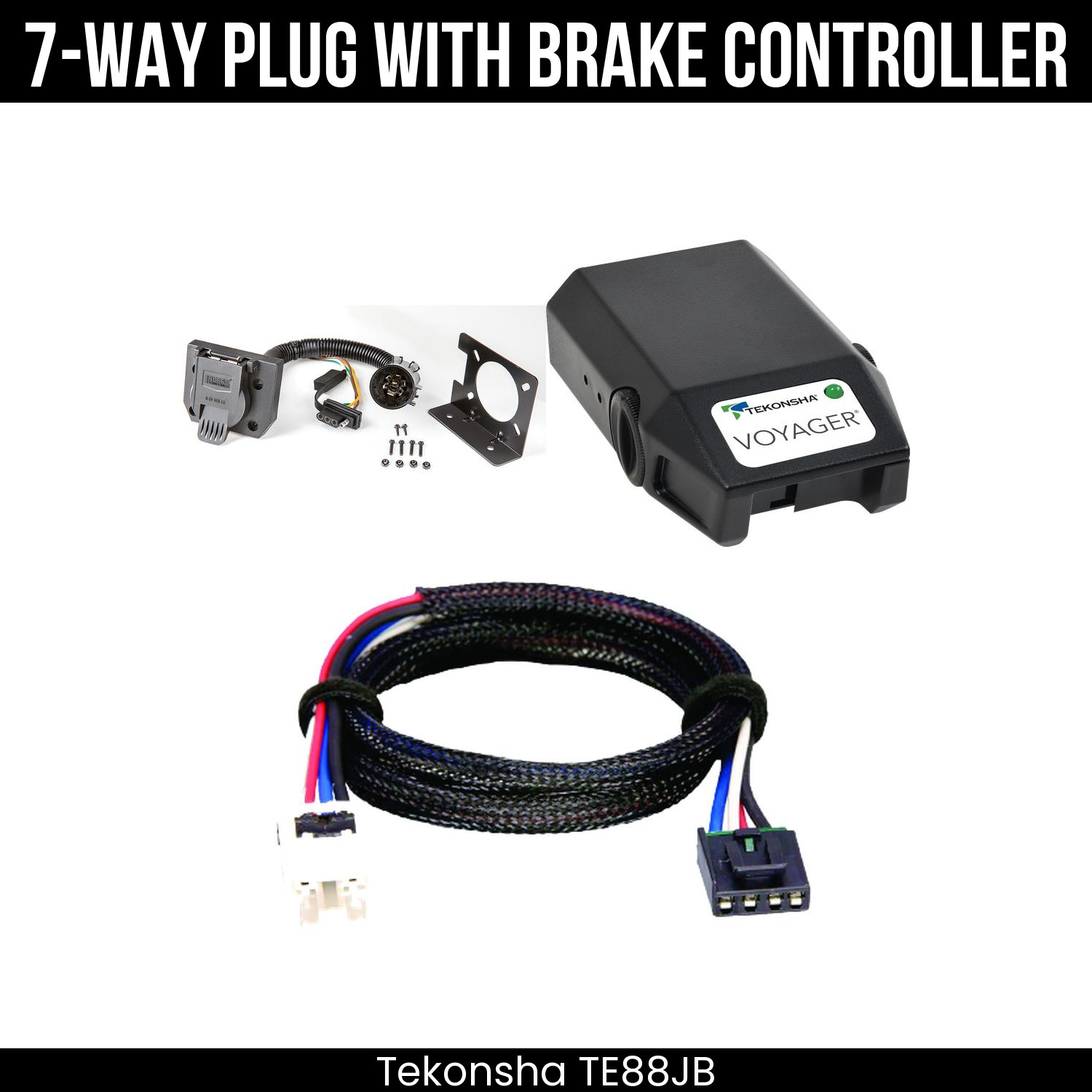 Tekonsha 7-Way Wire Brake Control For 14-19 INFINITI QX60 w/ Existing USCAR 7Way