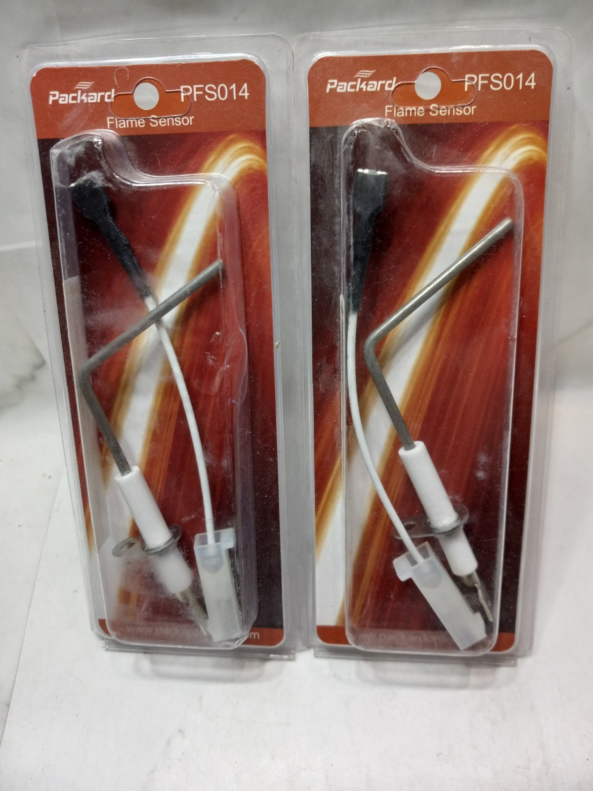 (2) Packard PFS014 Furnace Electrode Flame Sensor for Carrier Bryant LH33WZ511