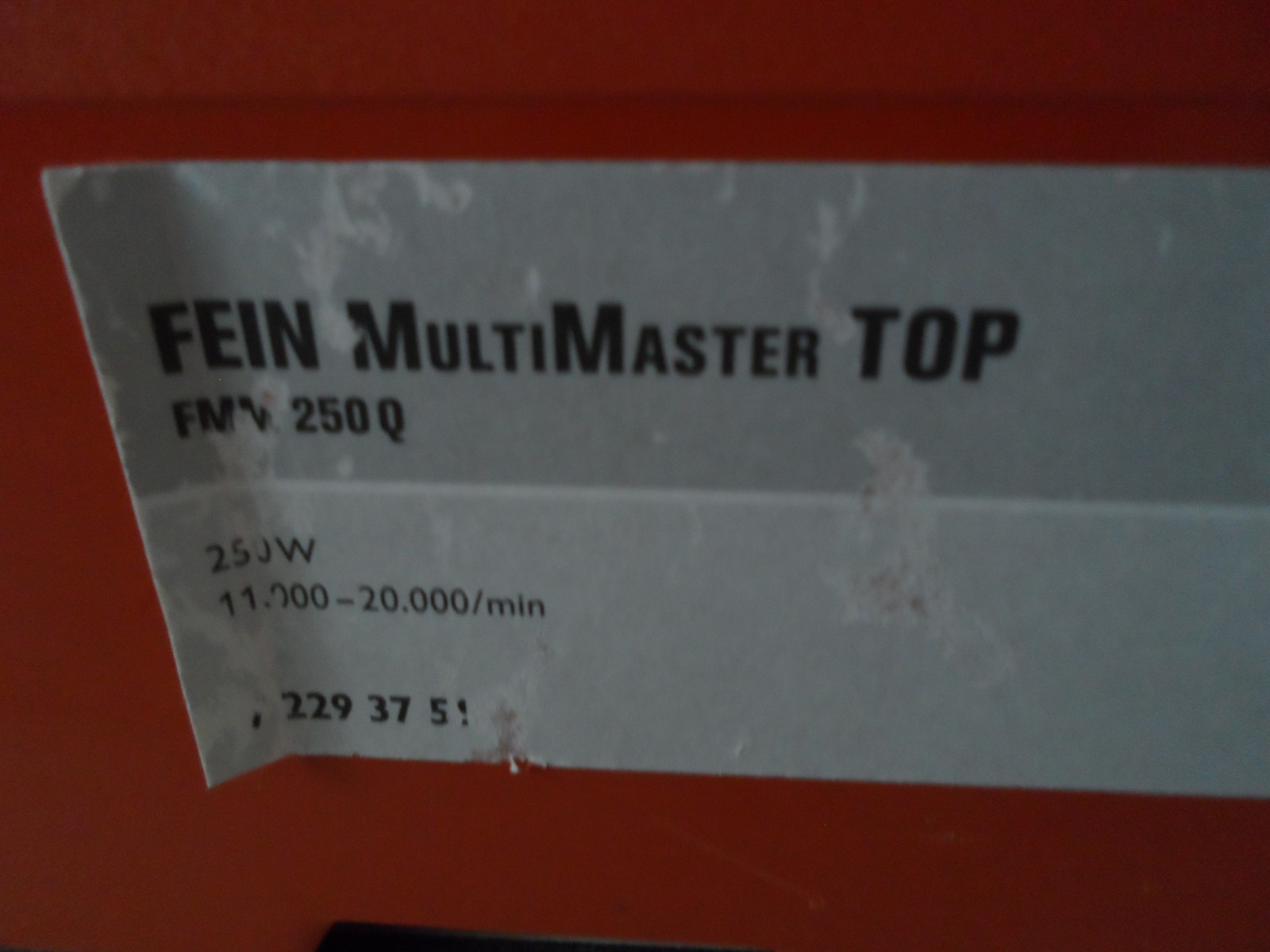 FEIN MultiMaster FMM 250Q Top Variable Speed