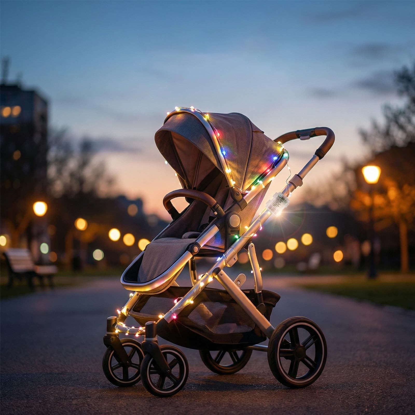 NANBEITONG LED Stroller Lights Multicolored