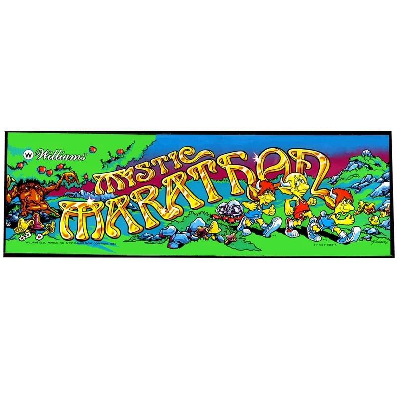 Mystic Marathon Arcade Marquee High Quality Translite
