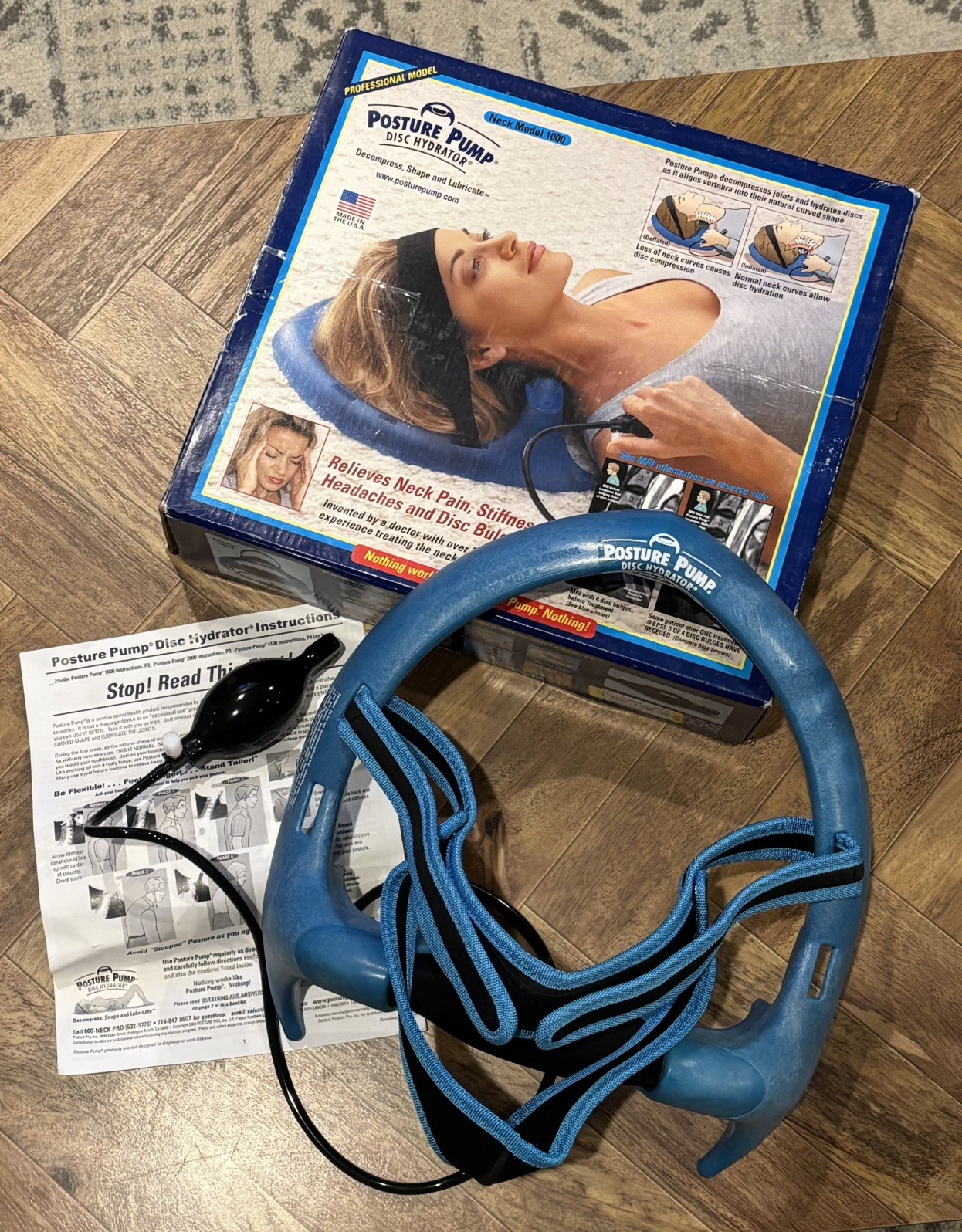Posture Pump Professional Model Neck Exerciser Cervical Disc Hydrator Model 1000