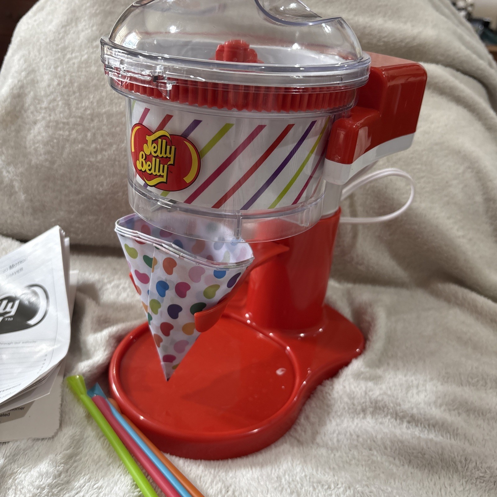 Jelly Belly Sno Motion Ice Shaver Snow Cone Maker New Open Box Never Used