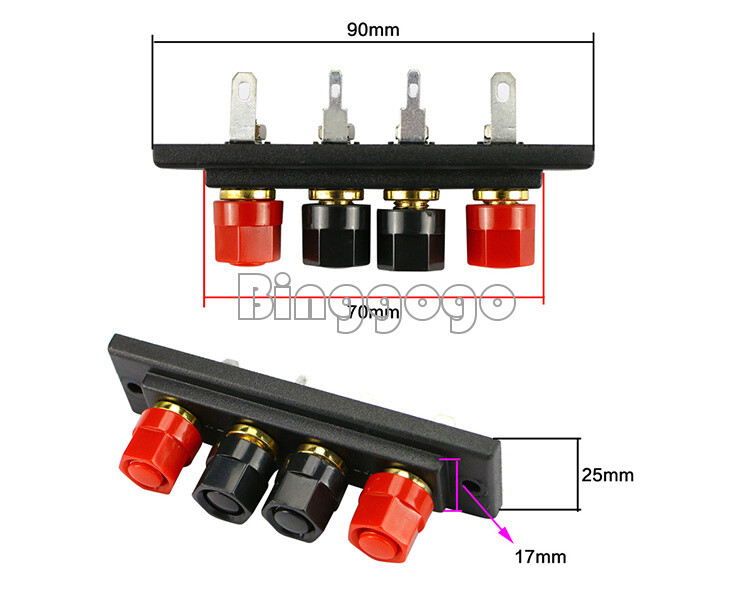 Speaker Amplifier Chassis Terminal Output Four-Position Terminal Soundbox