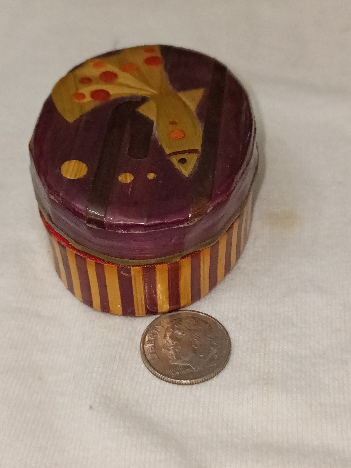 Fish Print Small Trinket Box