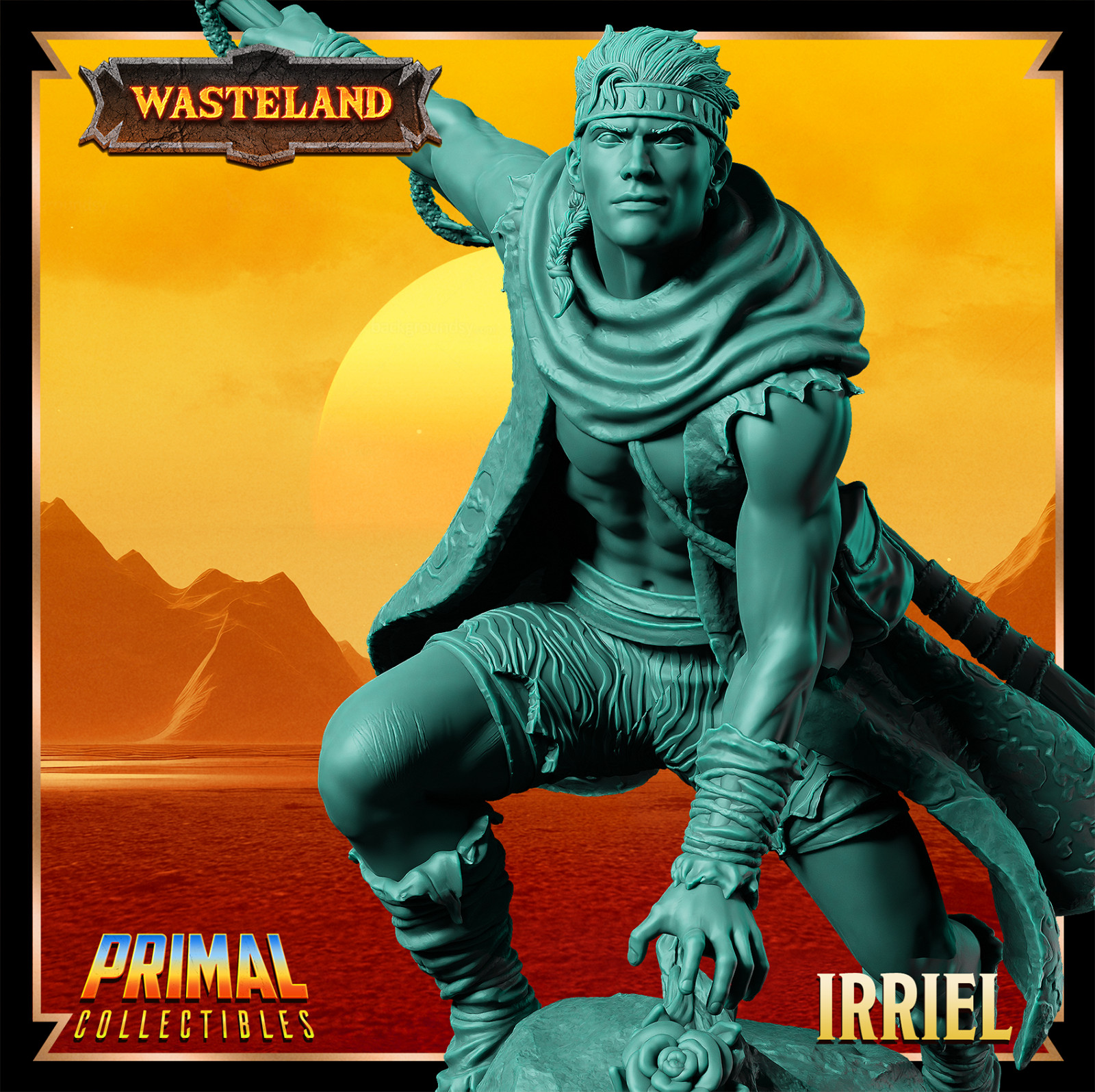 Preserver Irriel Human Druid Dark Sun Fantasy Miniature DnD Tabletop RPG