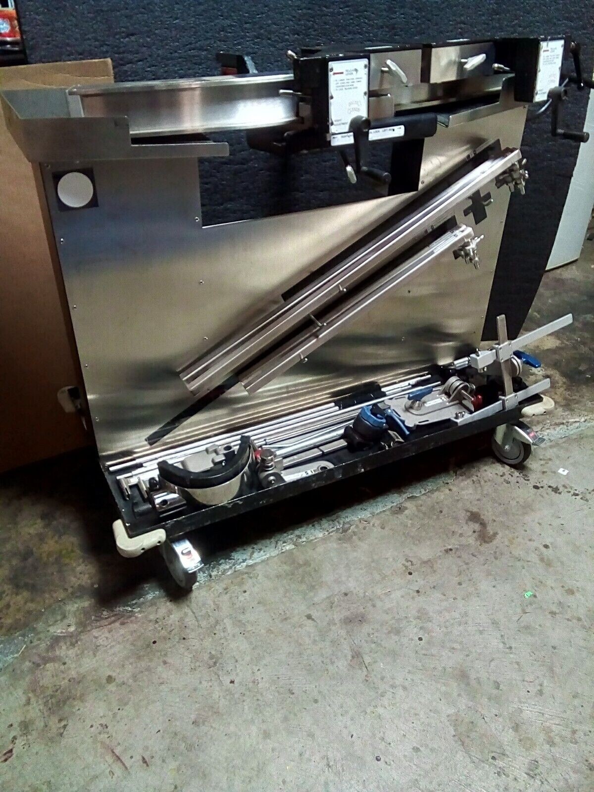 OSI Orthopedic Systems Trauma Top Fracture Traction Arc Cart Table