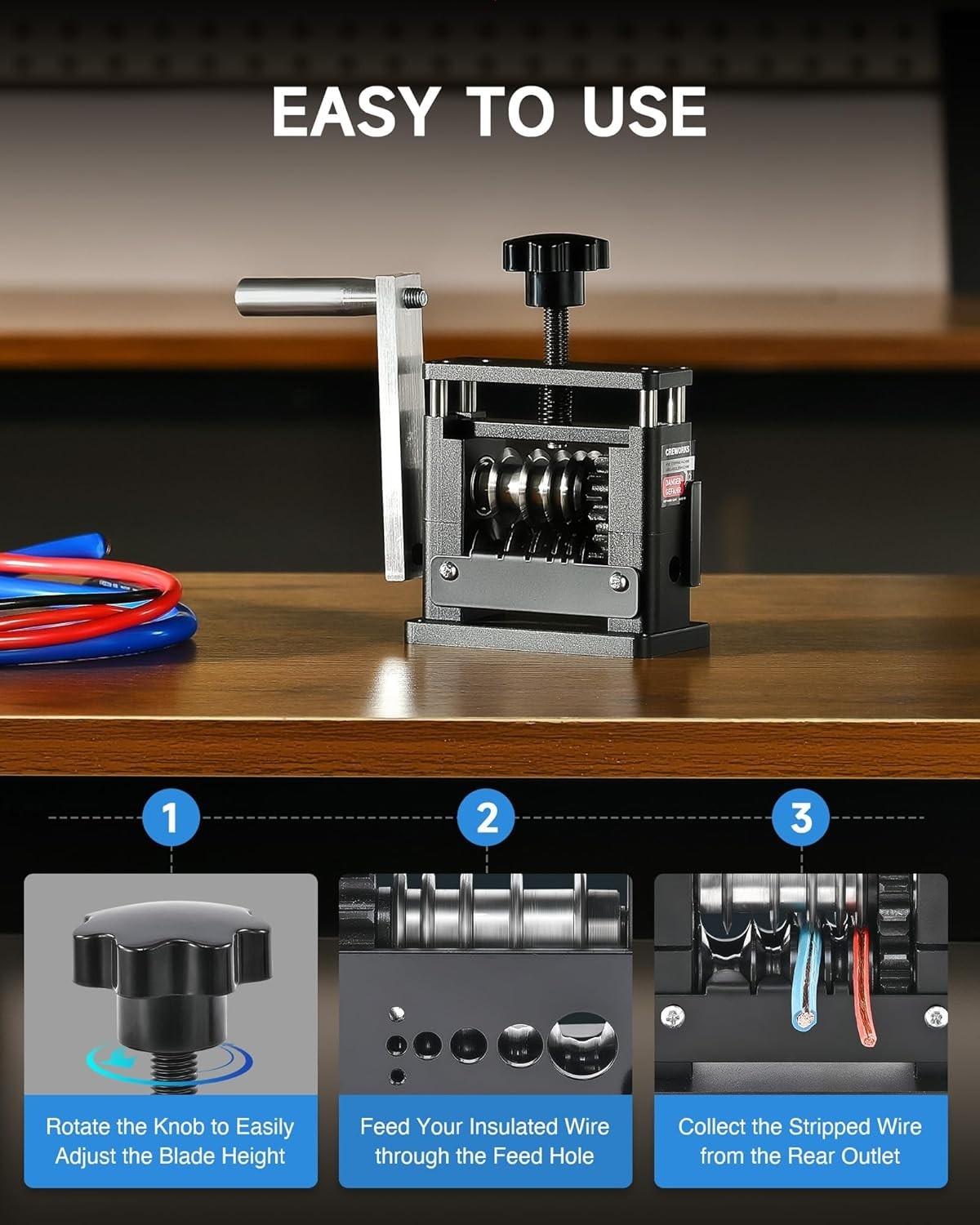 Manual Wire Stripping Machine Drill Powered 6 Channel