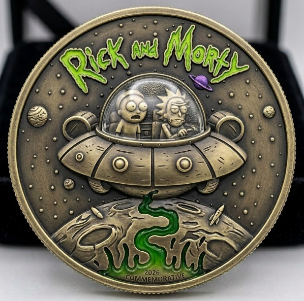New Rare Rick and Morty Gift For Fan  Commemorative Coin C166
