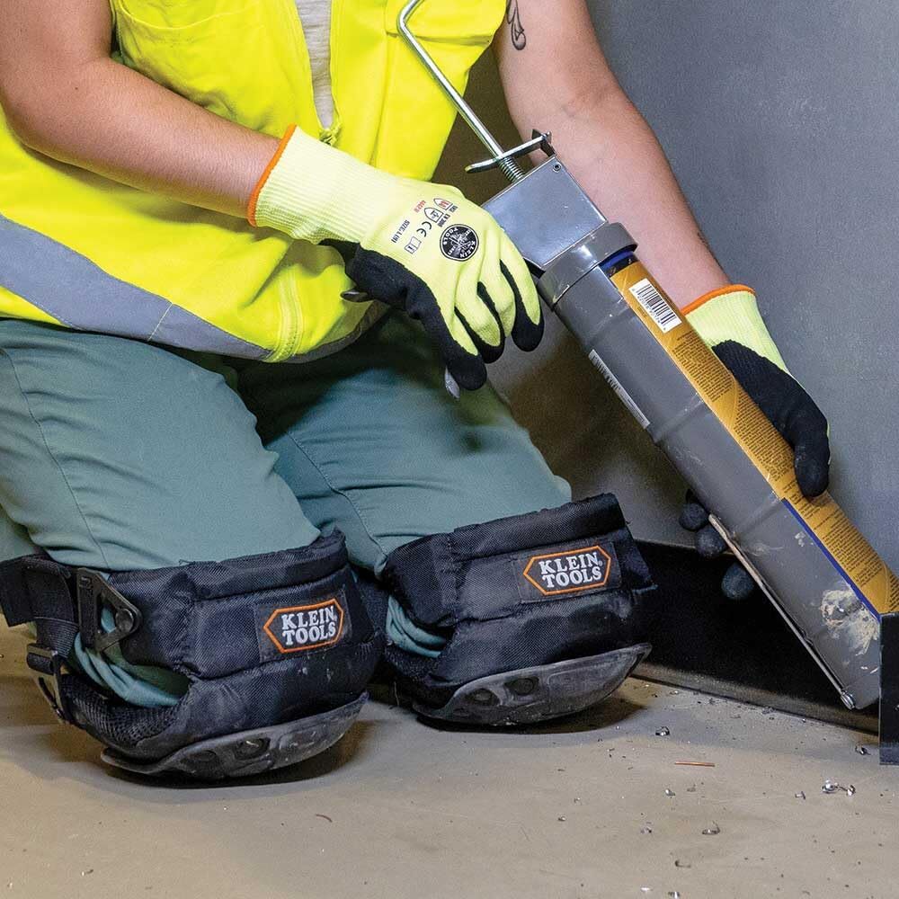 Klein Tools Hinged Knee Pads with Gel Padding Adjustable Straps Durable Prote...