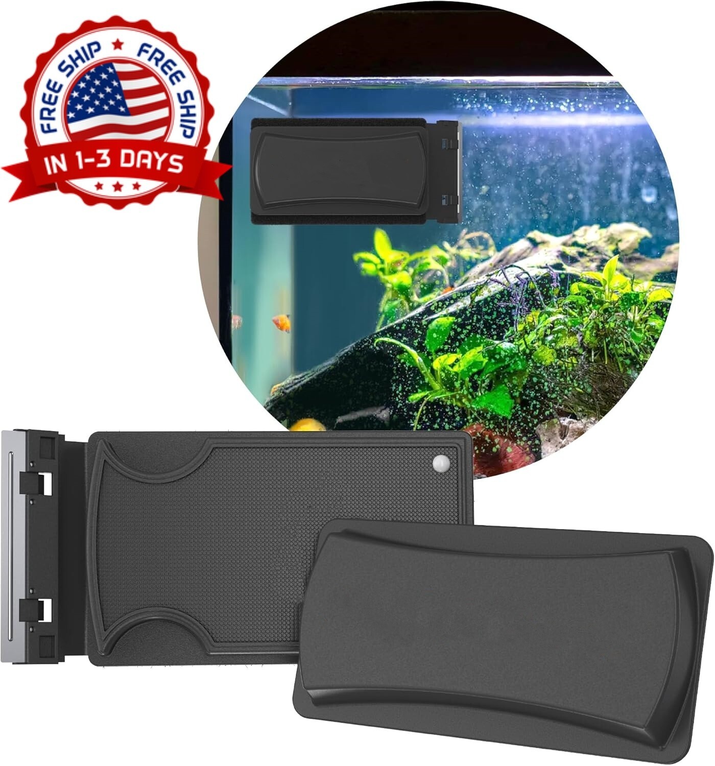 Raspadores De Algas De Vidrio Para Peceras De Acuario Magnetico Limpiador De..