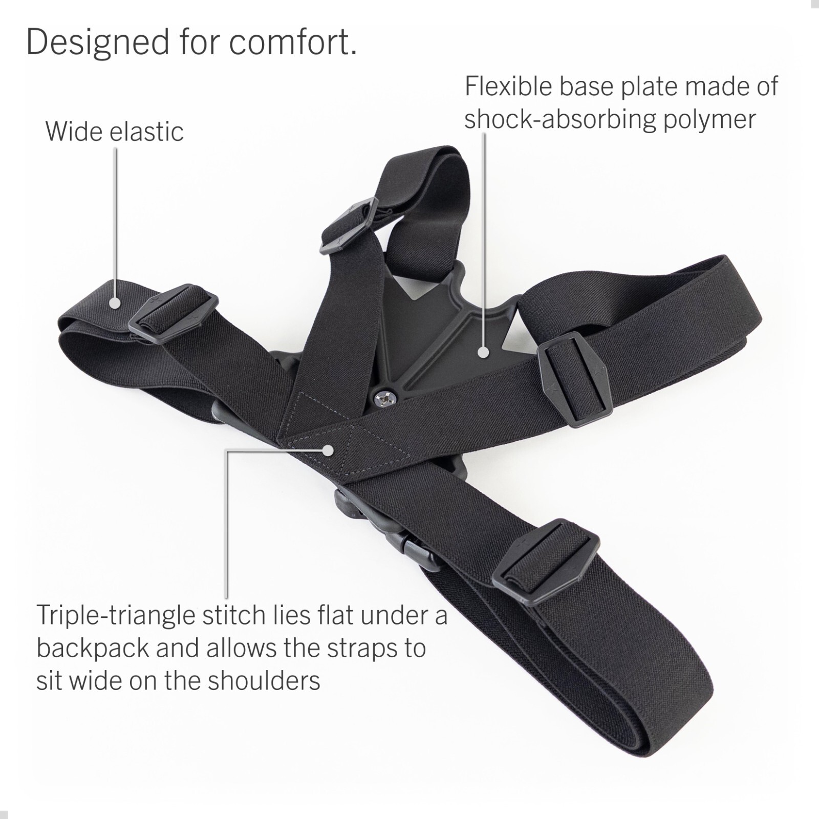 STUNTMAN High Stability Chest Mount with J Hook for Action Cameras