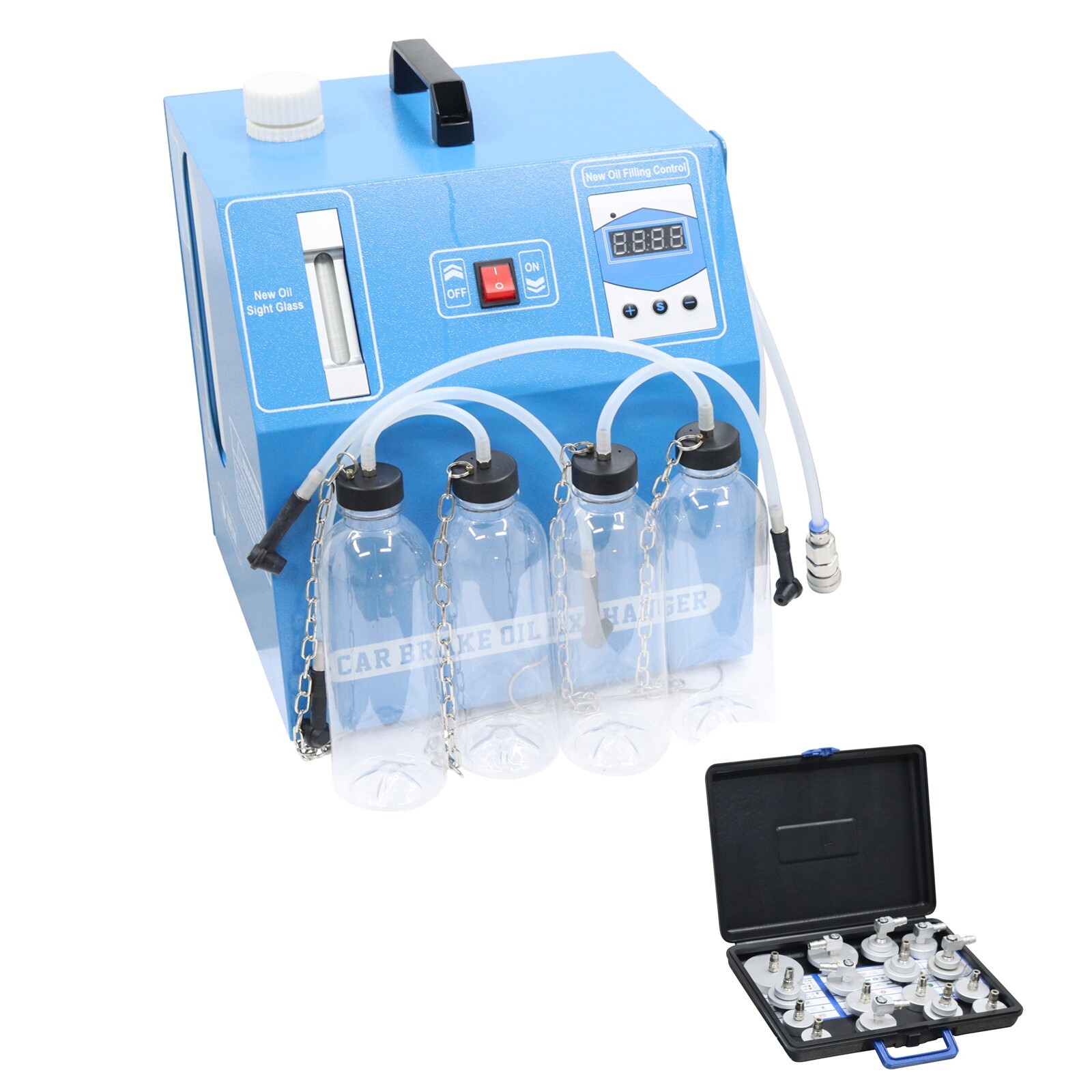 3L Brake Oil Changer Brake Oil Replacement Machine with Light Window&Handle 12V