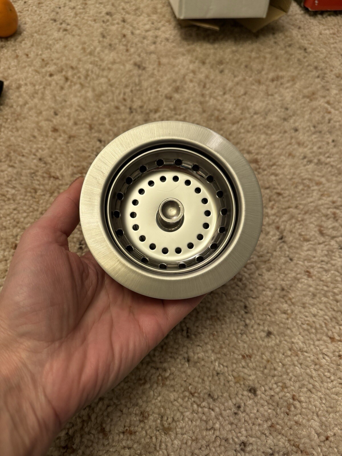 K & J Stainless Steel Kitchen Sink Drain Assembly & Strainer Basket Stopper