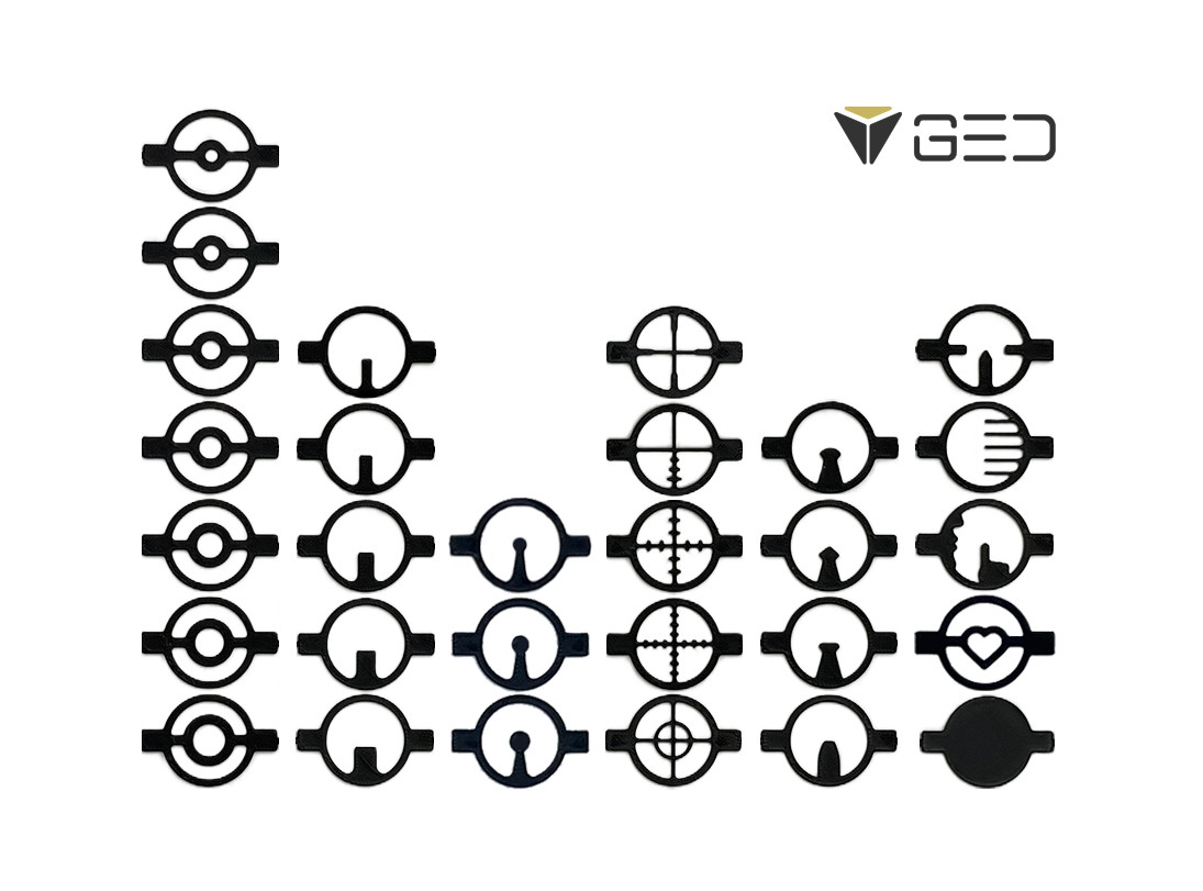 GED 29pc Globe Front Sight Insert for Anschutz Walther Weihrauch Daisy Lyman