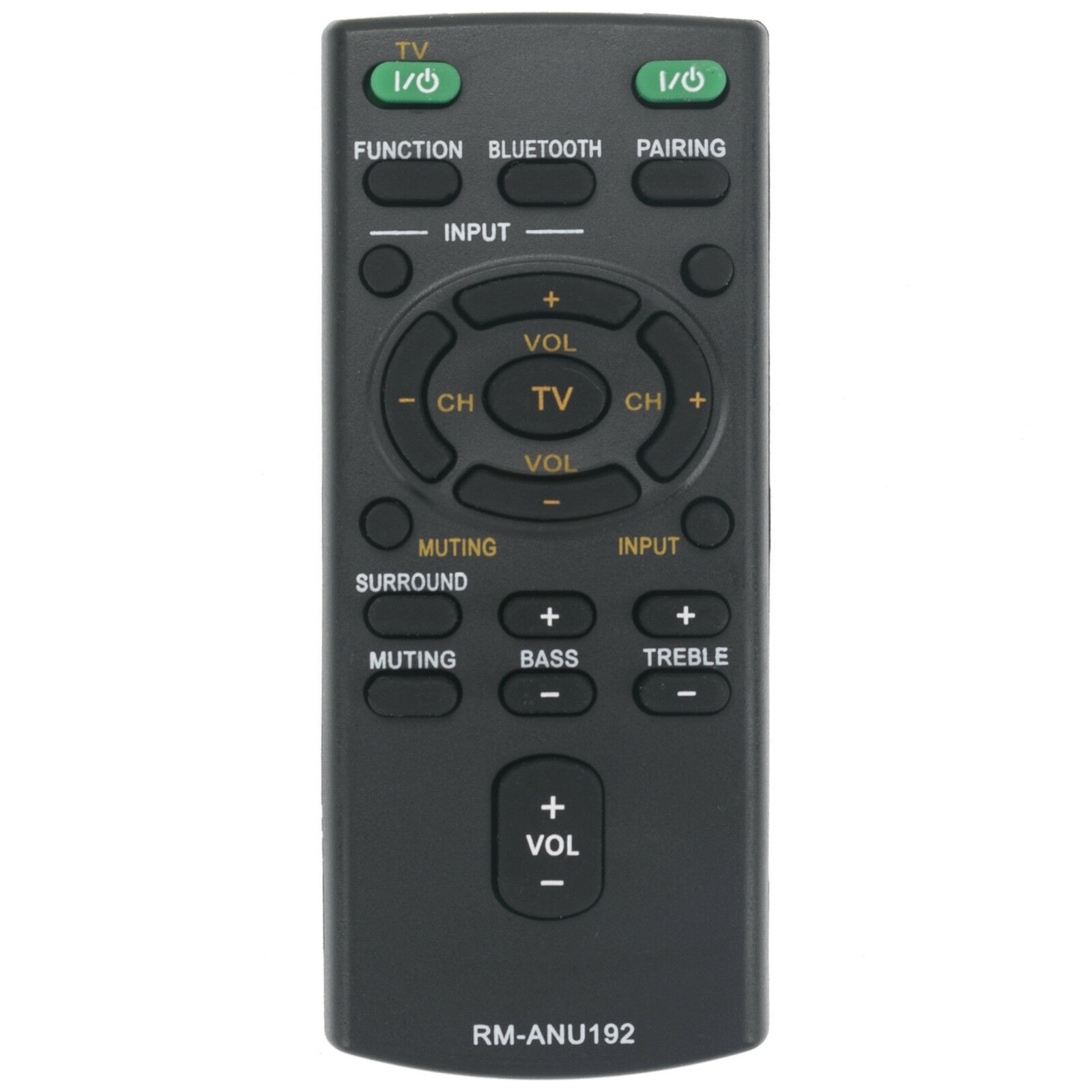 RM-ANU192 Replace Remote Control fit for Sony Sound Bar HT-CT60BT SA-CT60BT