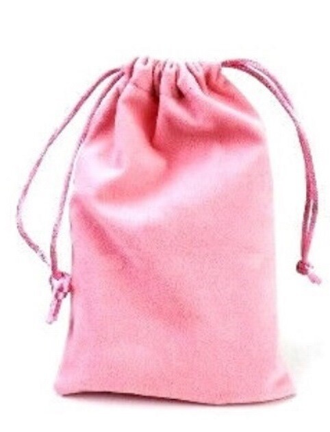 7 Piece Translucent Shimmer Polyhedral Dice Set w/ Bag – Pink