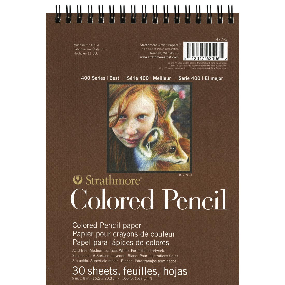 Strathmore 400 Series Colored Pencil Pad 6x8"