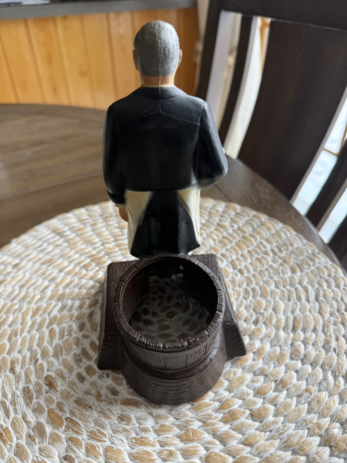 Vintage Schmidts Beer Metal Swizzle Stick Holder & Beer Foam Scraper