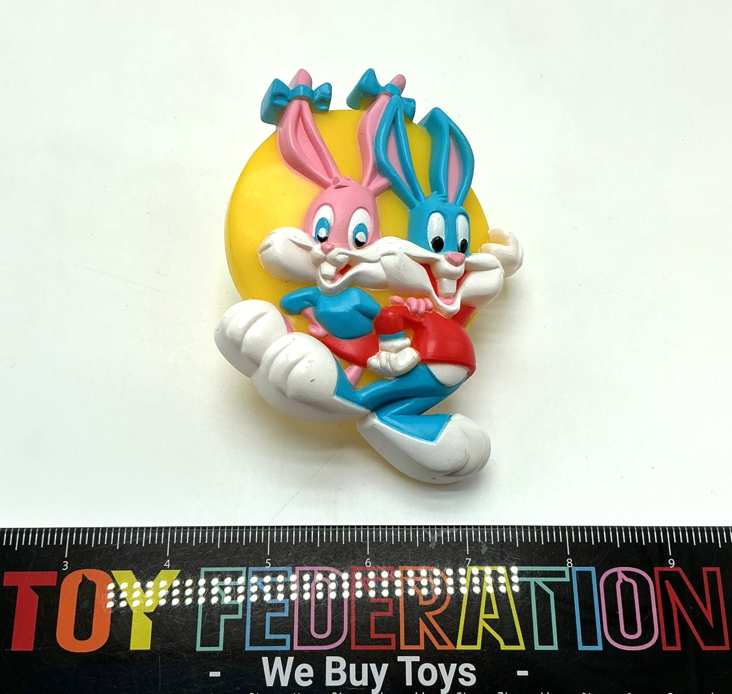 1991 Street Kids TINY TUNES Babs and Buster Bunny Night Light - Tested, Works
