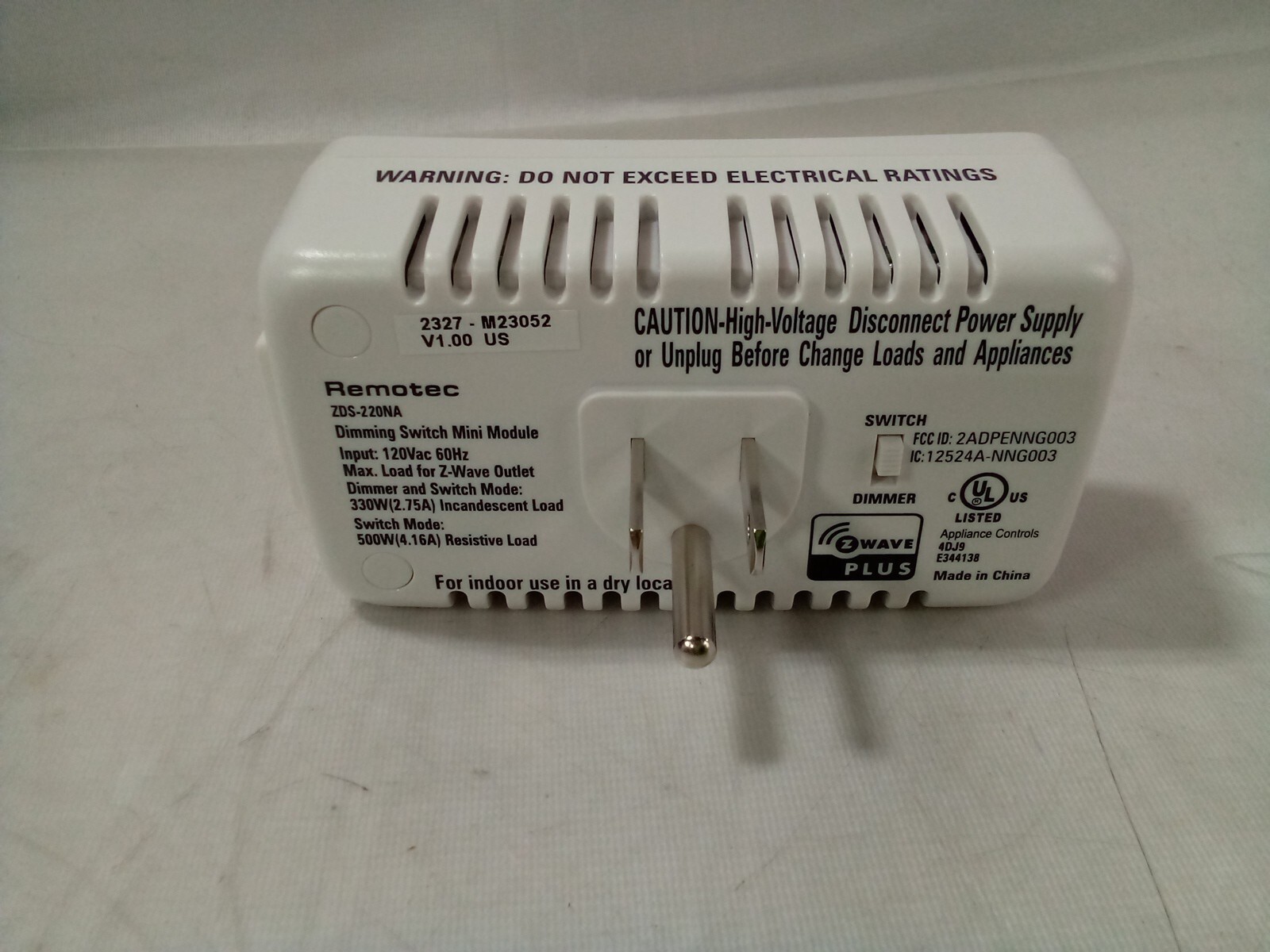 Wireless Lighting Control ZDS-220NA Dimming Switch Module (Dual Mode) , VS-LMP50