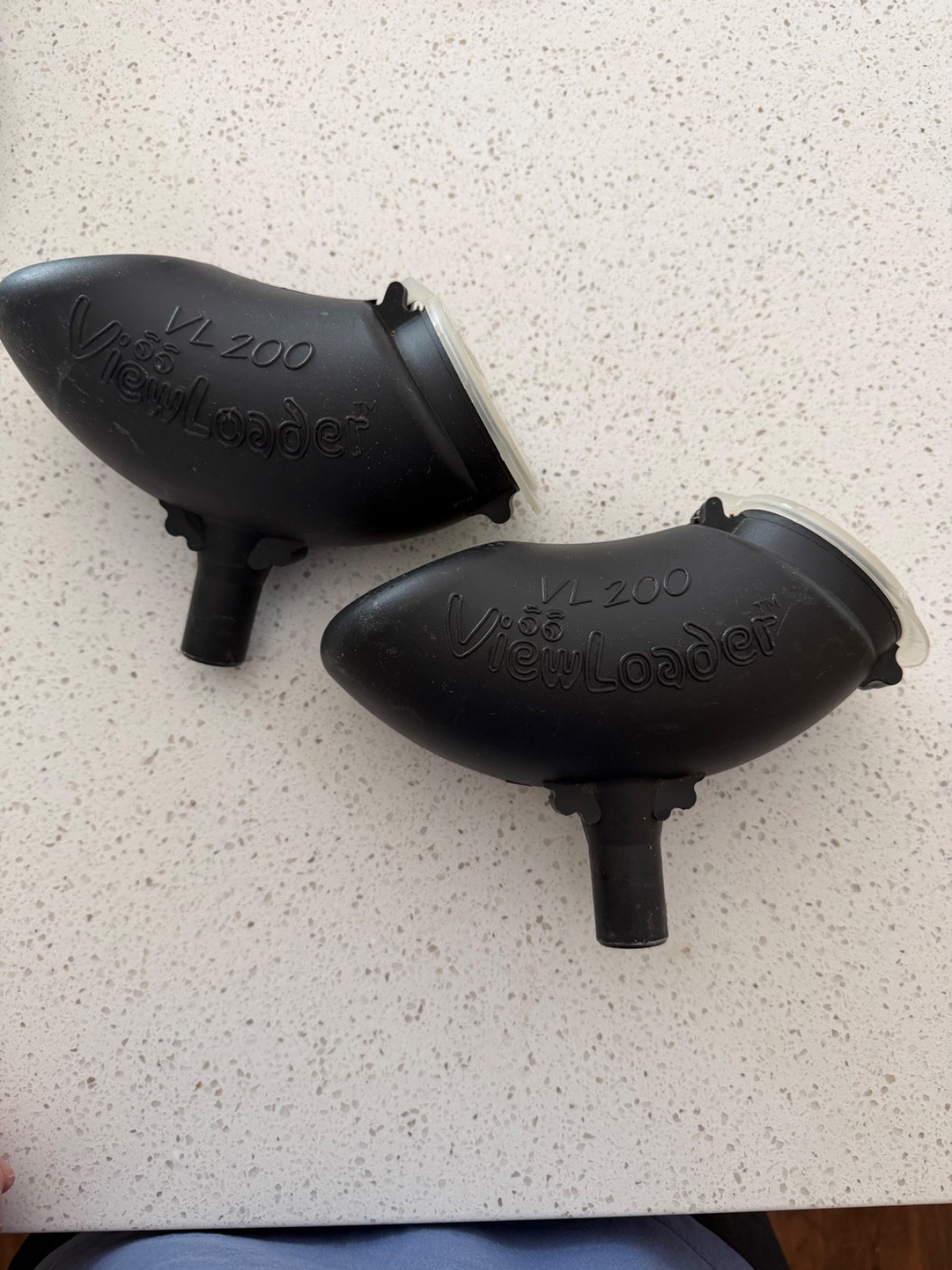 Pair of Viewloader VL-200 Paintball Marker Hoppers- Vintage Paintball