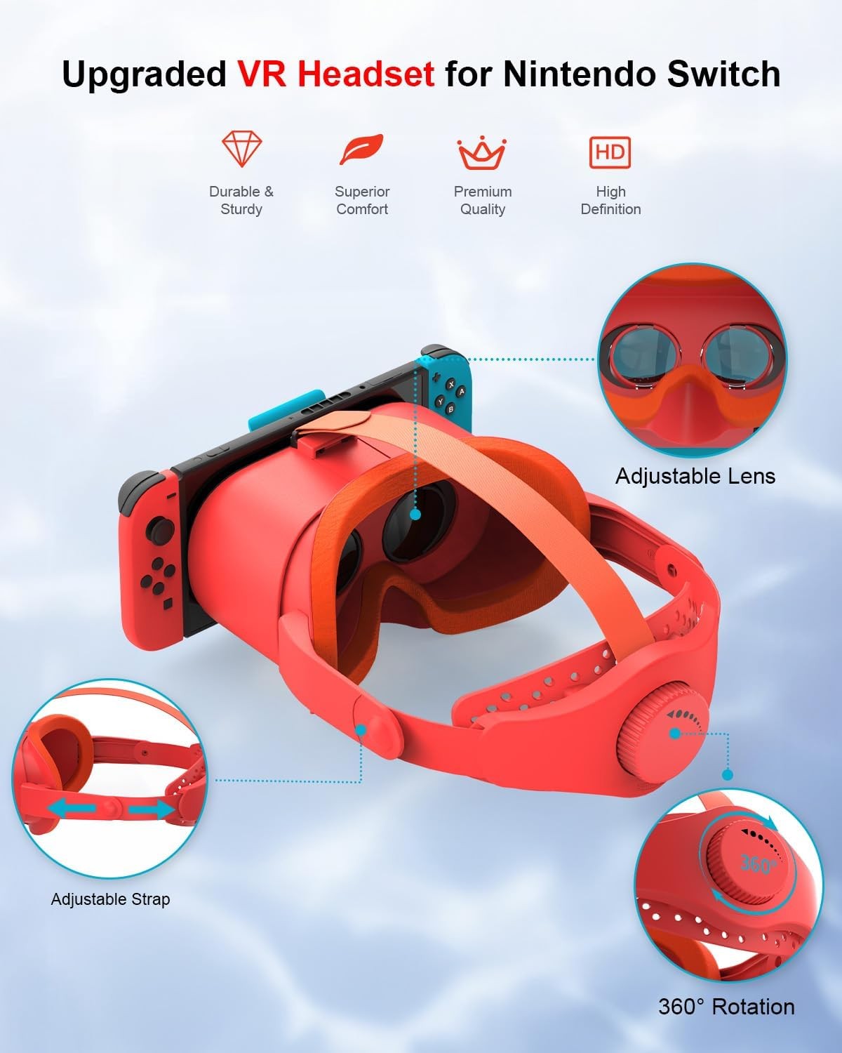 VR Headset Labo VR Kit 3D Goggles For Nintendo Switch OLED Gaming Accessory