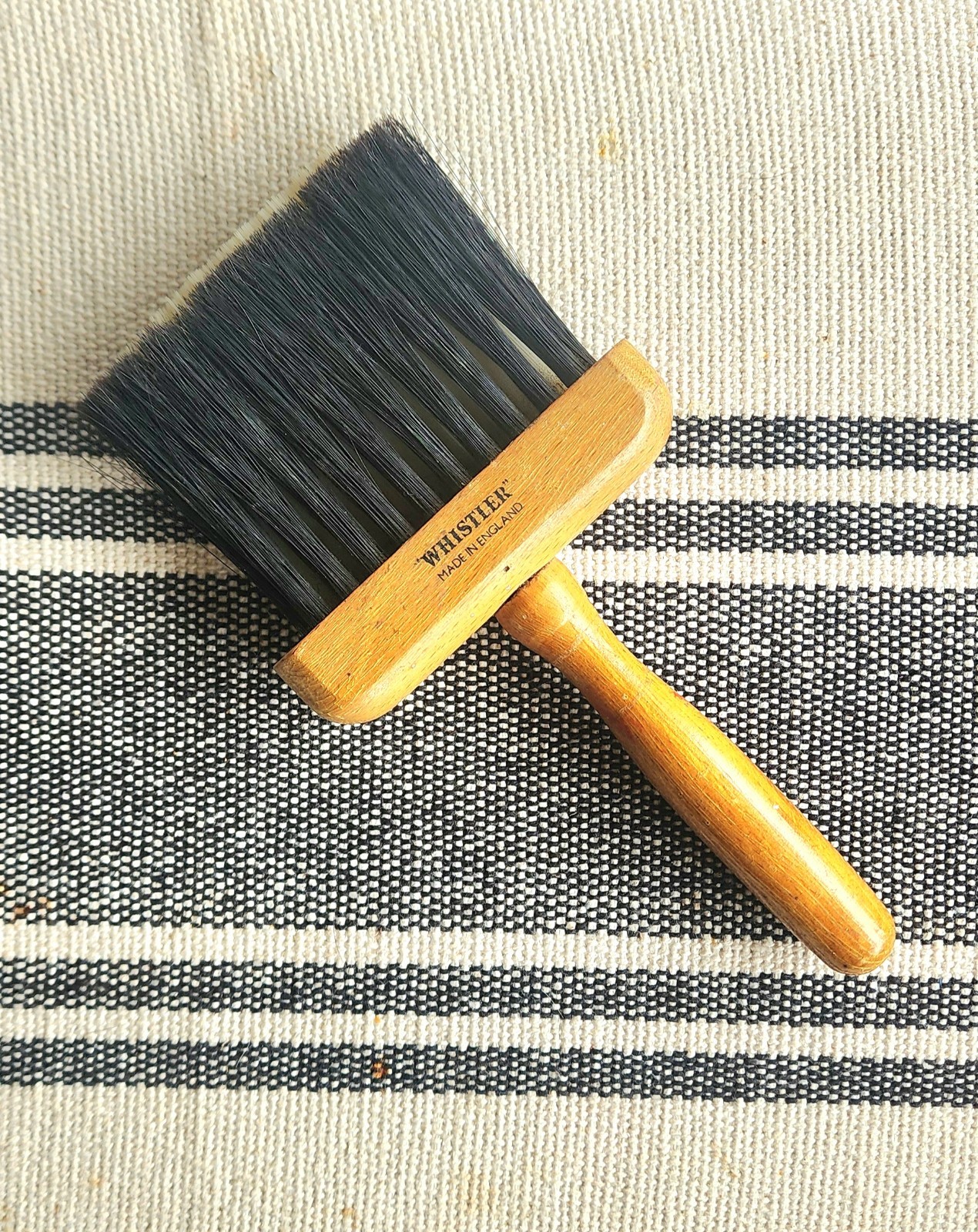 Vintage Whistler Brush Badger Hair Faux Finishes  Dusting Brush New Old Stock