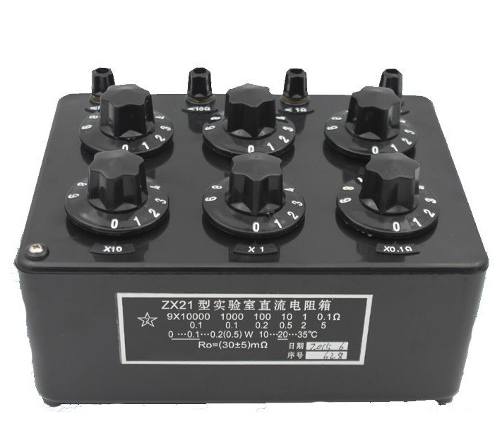 DC Resistance Box 6 Dials Precision Variable Decade Resistor 0 to1.111110MΩ
