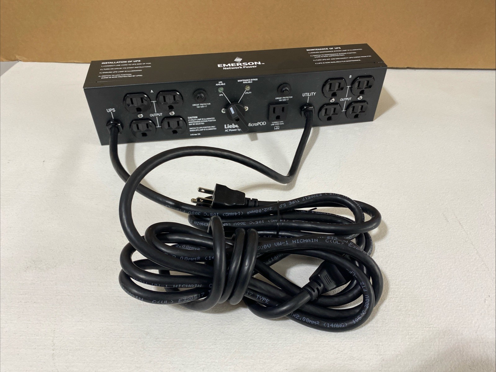 Emerson Liebert Micropod AC Power System MP2-115A
