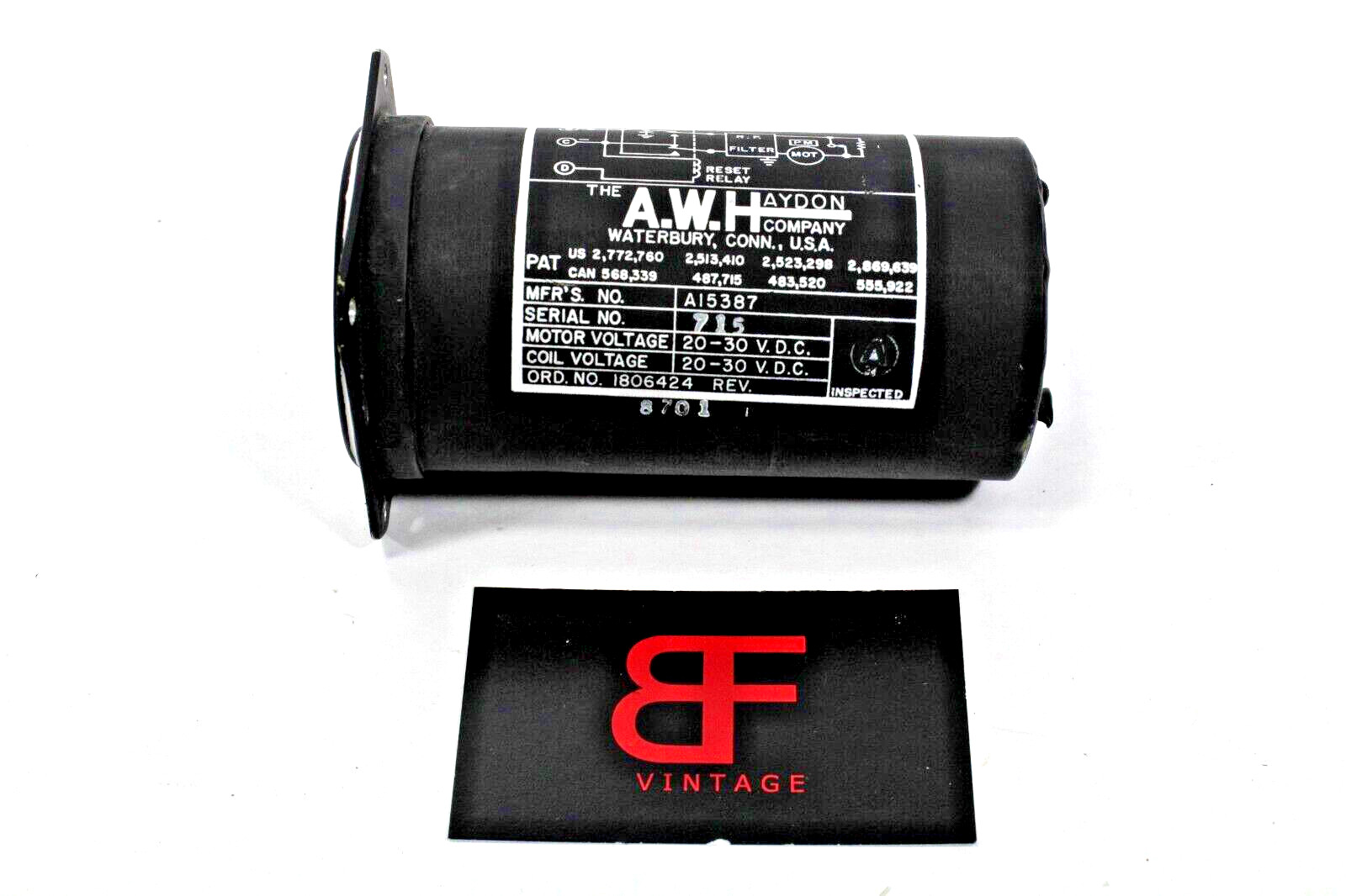 A15316 A.W. Hayden Stop Clock Indicator EL4021