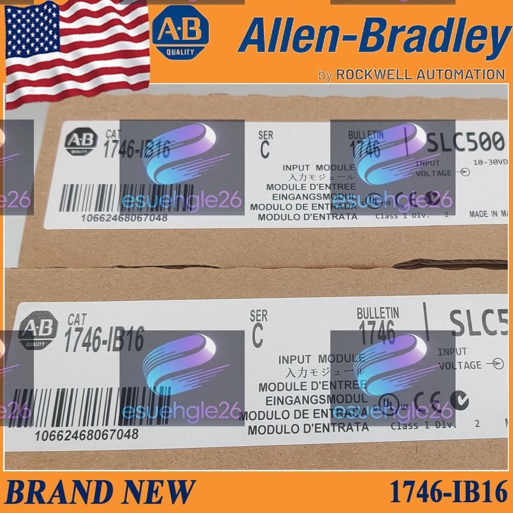1746-IB16 AB SER C SLC 500 Digital Input Module New Sealed Same-Day Delivery US
