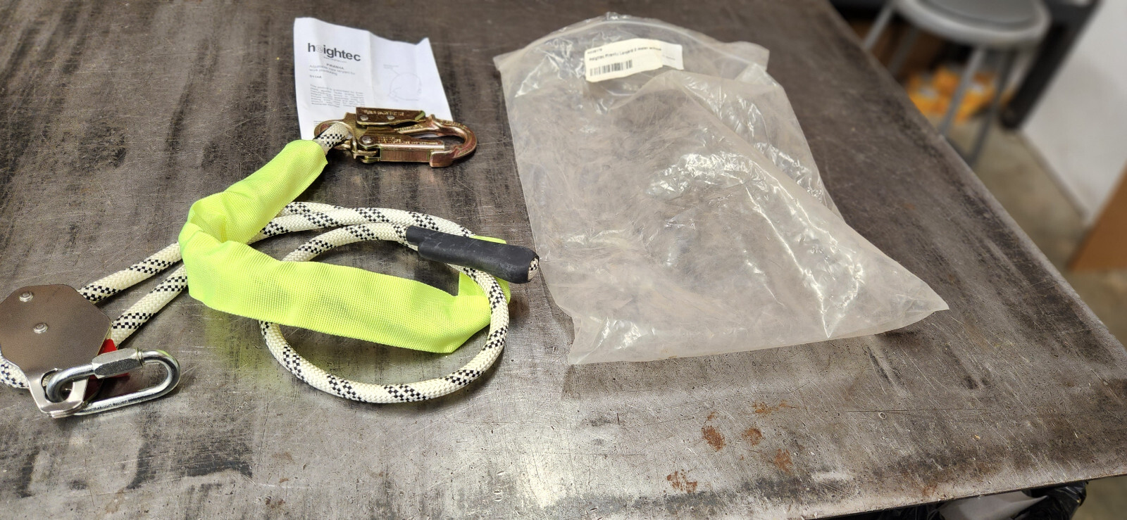 Heightec HD26179 2-Meter w/Hook Adjustable Pole Belt Lanyard Fall Protection NEW