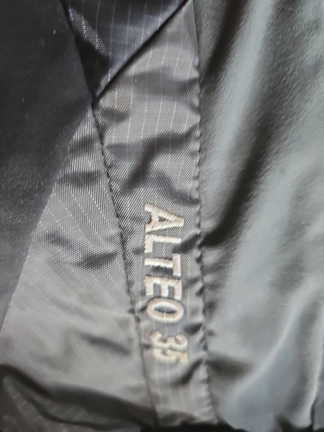 The North Face Backpack ALTEO 35 Black, Charcoal Gray***flawed, see pics***