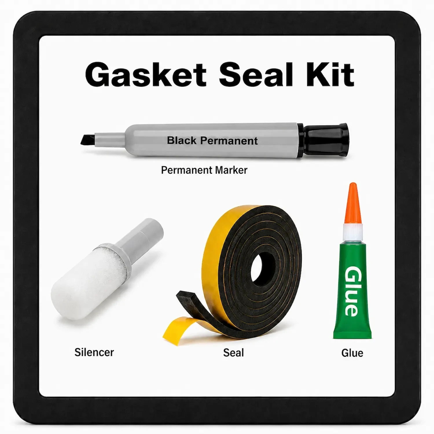 Replacement Gasket Seal & Silencer Filter Kit For Guni Fast Puller