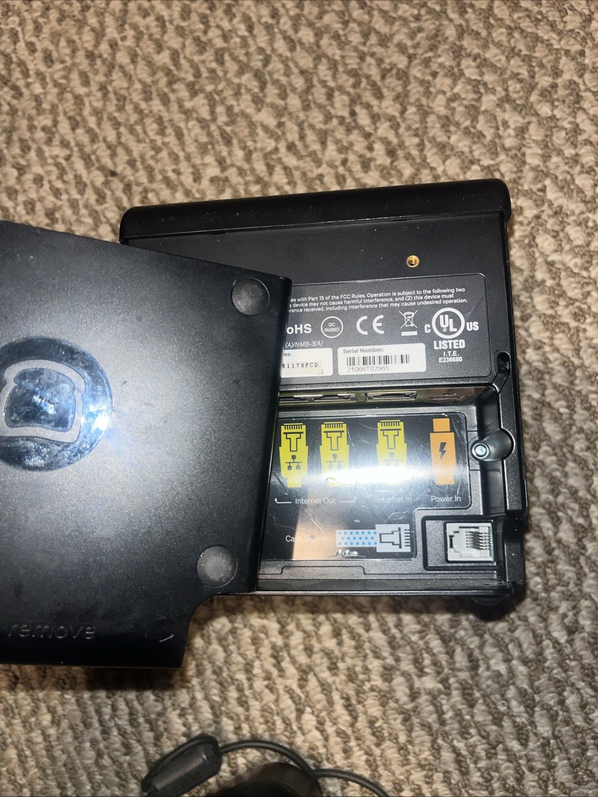 Toast Tp200 Credit Card Machine Printer Used (only 1 wire) (NO CORDS)