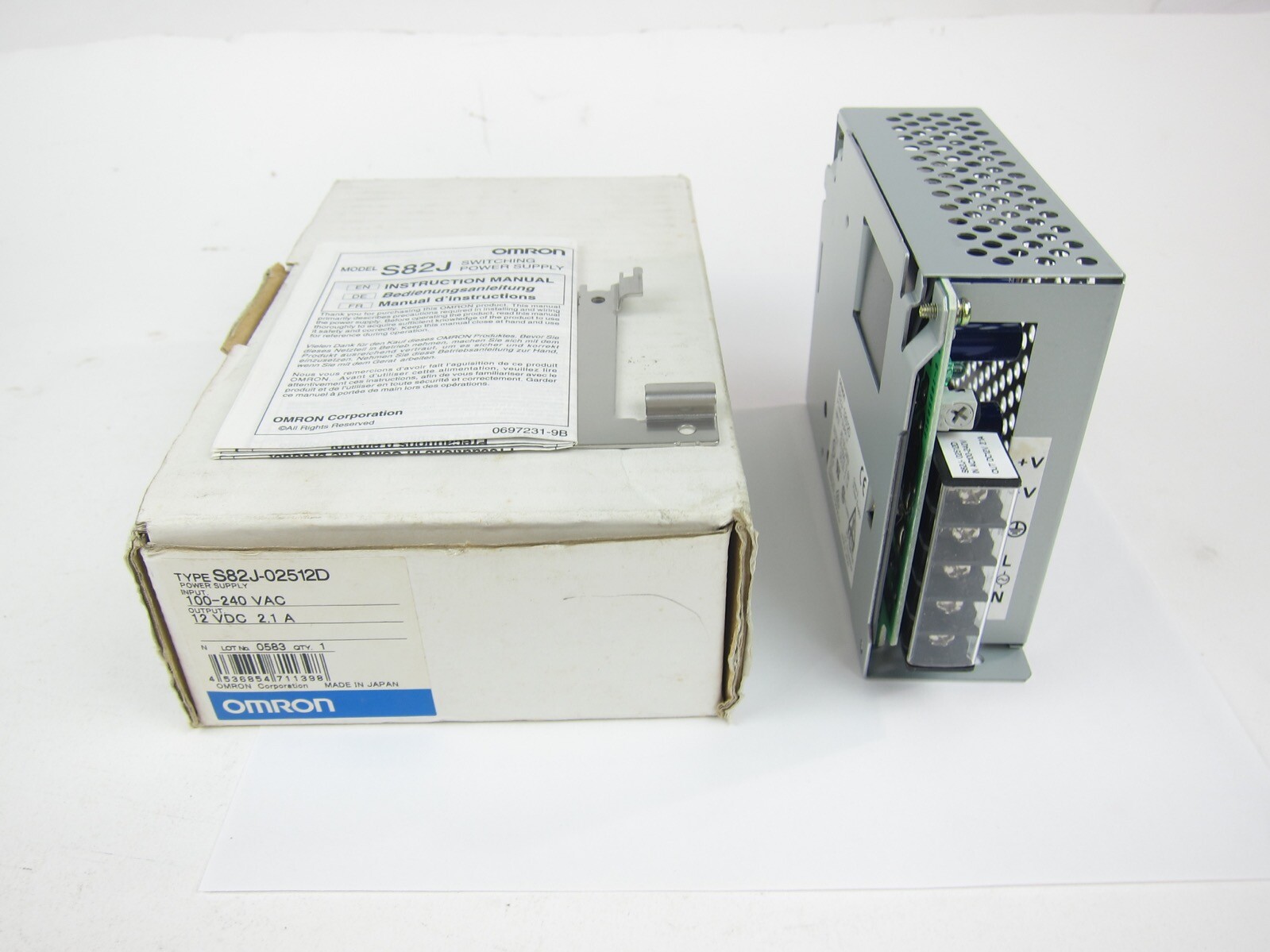 NEW Omron S82J-02512D Power Supply S82J02512D