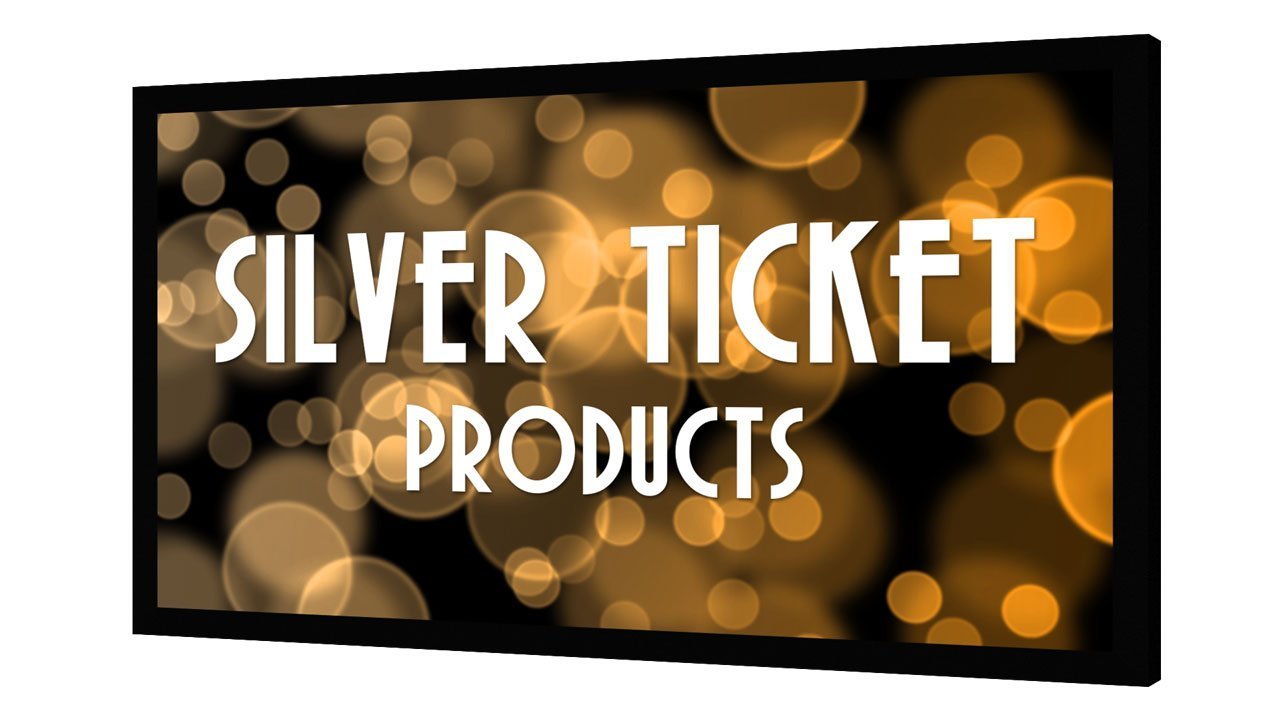 STR-16992-S Silver Ticket 92" Fixed Frame 16:9 Projector Screen Silver Material