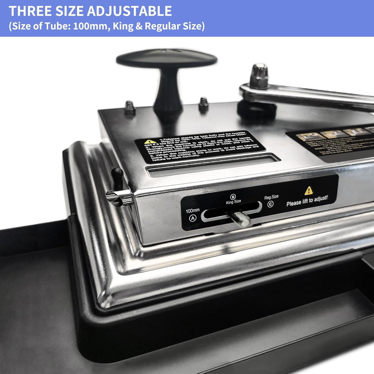 New Version Cigarette Rolling Machine, Portable Manual Cigarette Injector Fits R