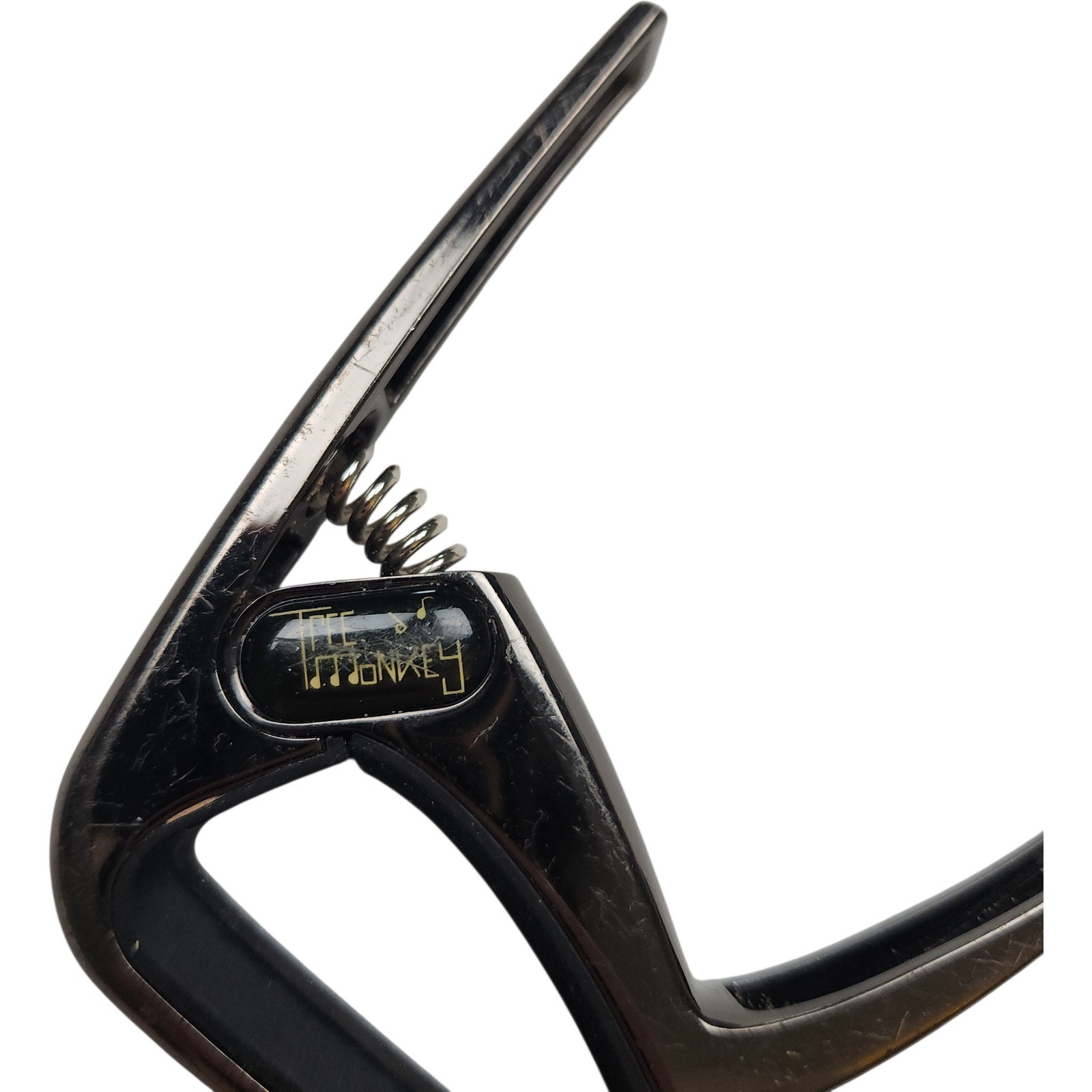 Tree Monkey Trigger Guitar Capo Dark Chrome Metal Spring Action Quick Release