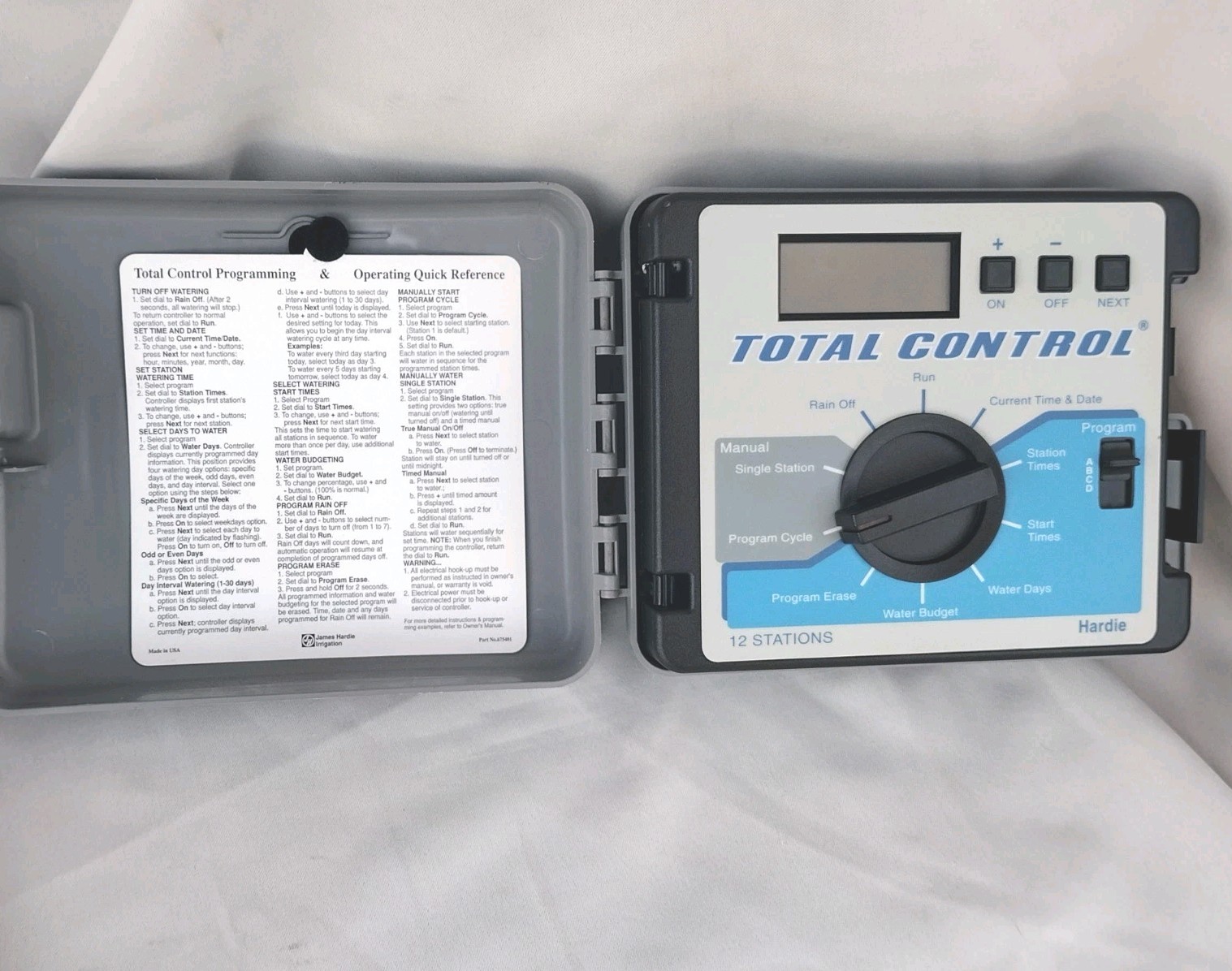 Automatic Irrigation Equipment Hardie Total Control 12 Stations - UNTESTED