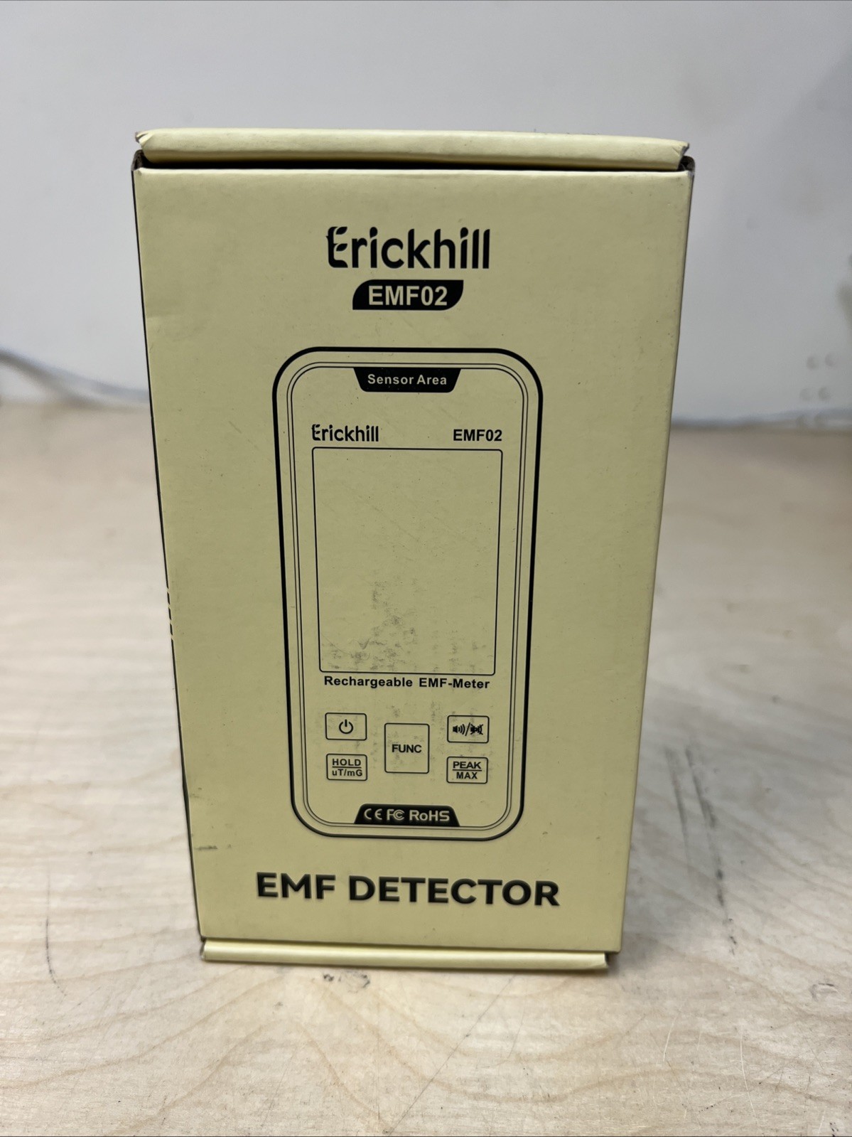 Erickhill EMF02 Rechargeable EMF Meter Detector RoHS FC Certified EMF02