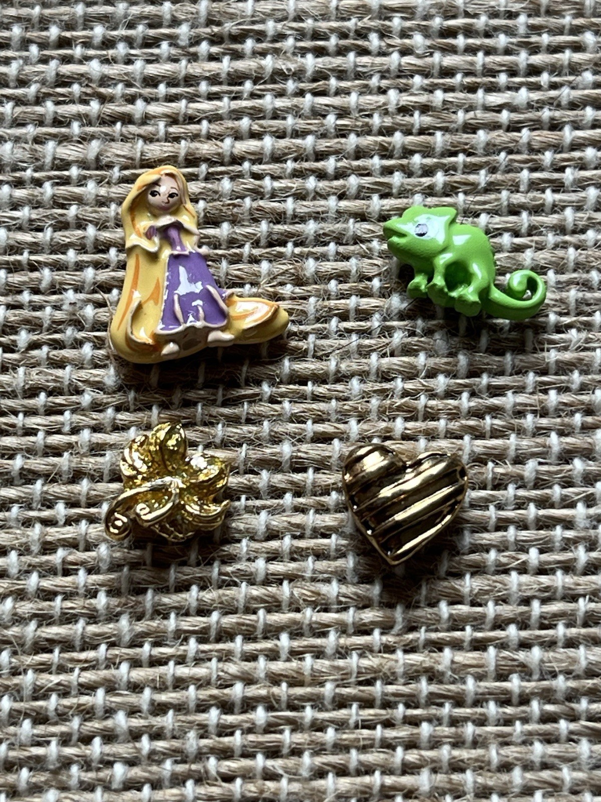 Origami Owl Disney Rapunzel Floating Charms 4 Pc Lot