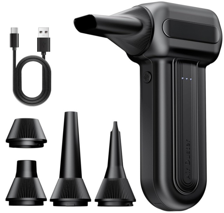 Soplador de Aire Eléctrico 110000 RPM Recargable 3 Velocidades para PC Coche