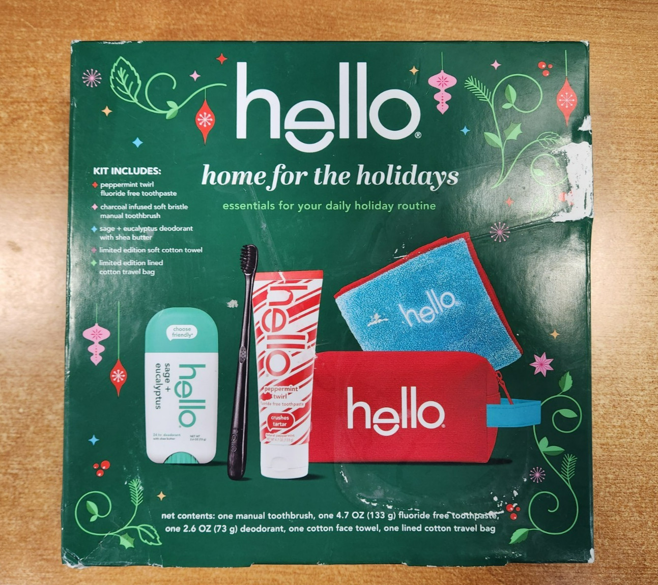 hello Home for the Holidays Essentials Kit - 5 Pcs. DMGD BOX (EXP 7/31/27)  E3A
