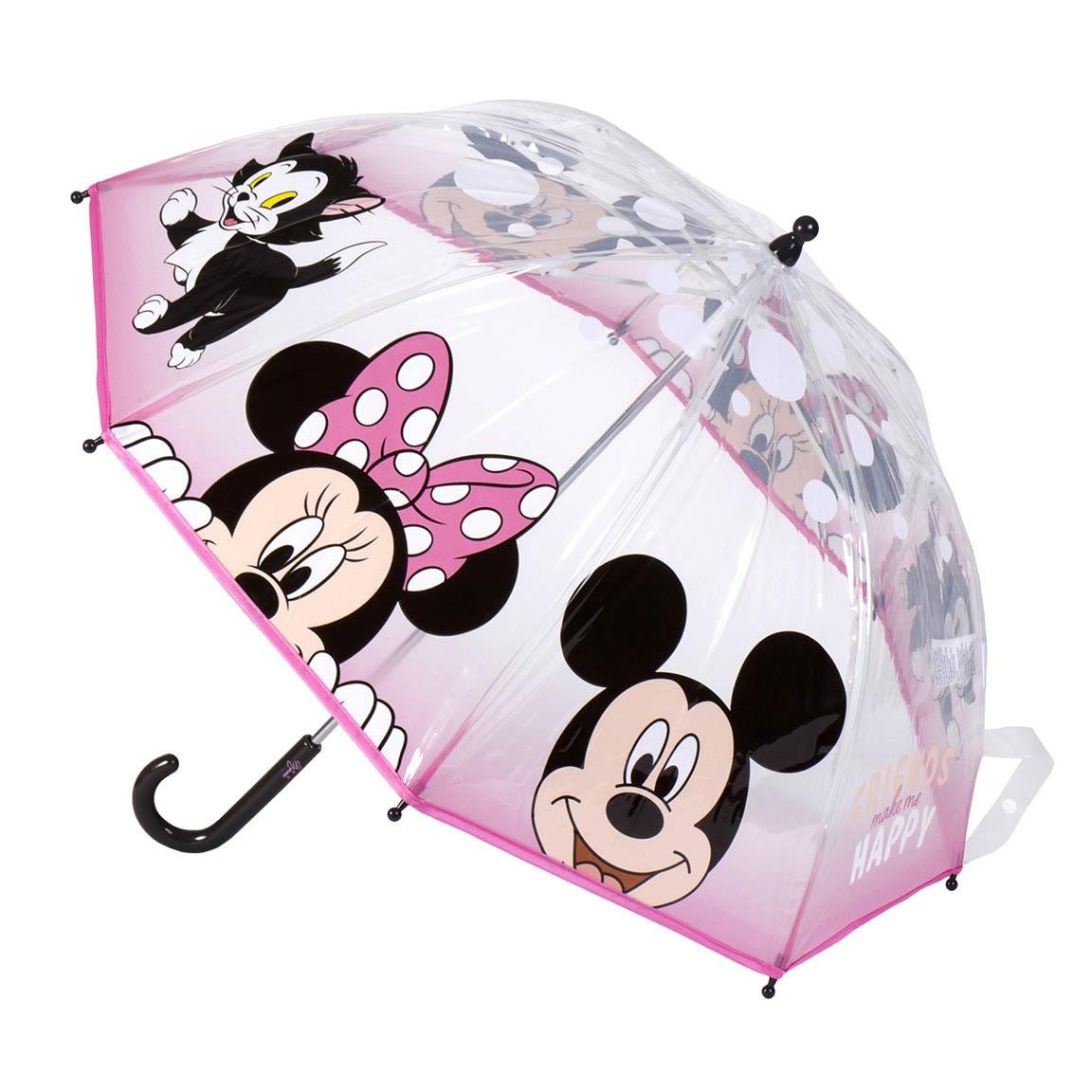 Manual Umbrellas Poe Bubbles Minnie PINK - 45 CM | GIRL PIG